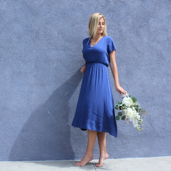 NWT Blue Bridesmaid Dress - Picture 2 of 6